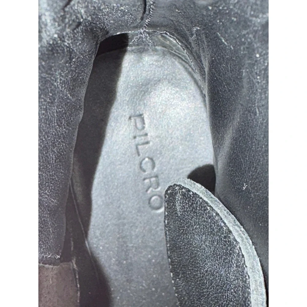Pilcro Leather Monk Strap Platform Lug Sole Ankle Boots‎ Side Zip Womens 37